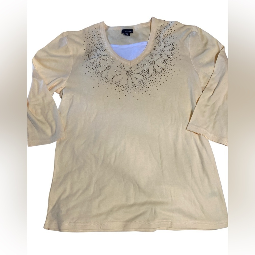 Chic yellow Embellished Women's Blouse